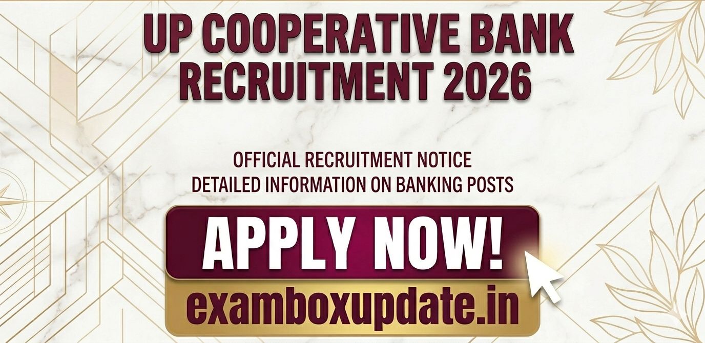 UPCISB UP Cooperative Bank Posts Recruitment 2026